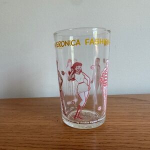 Vintage 1971 Archie Comics Betty and Veronica Fashion Show Glass Sabrina Bottom